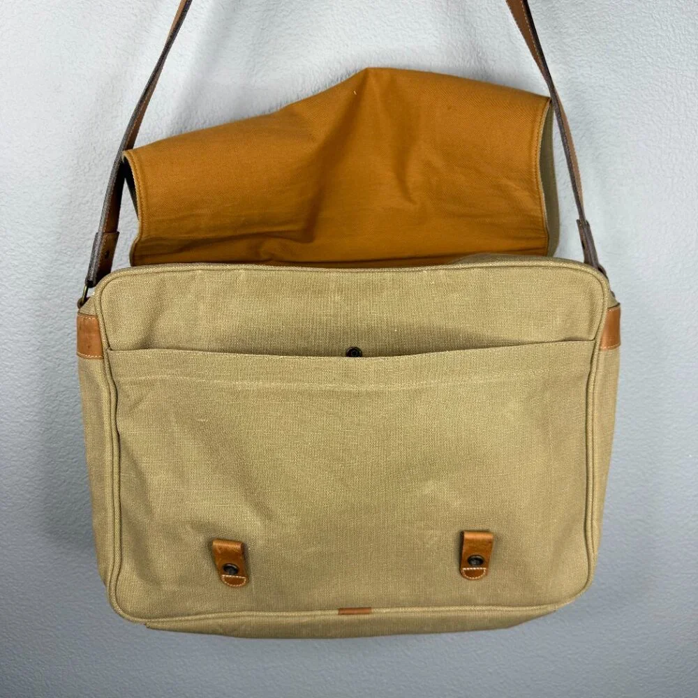 Cutter and Buck Canvas and Leather Laptop Bag